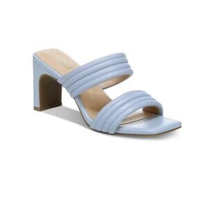 Alfani Blue Stantonn Quilted Slide Dress Sandals Sz 9M NWT